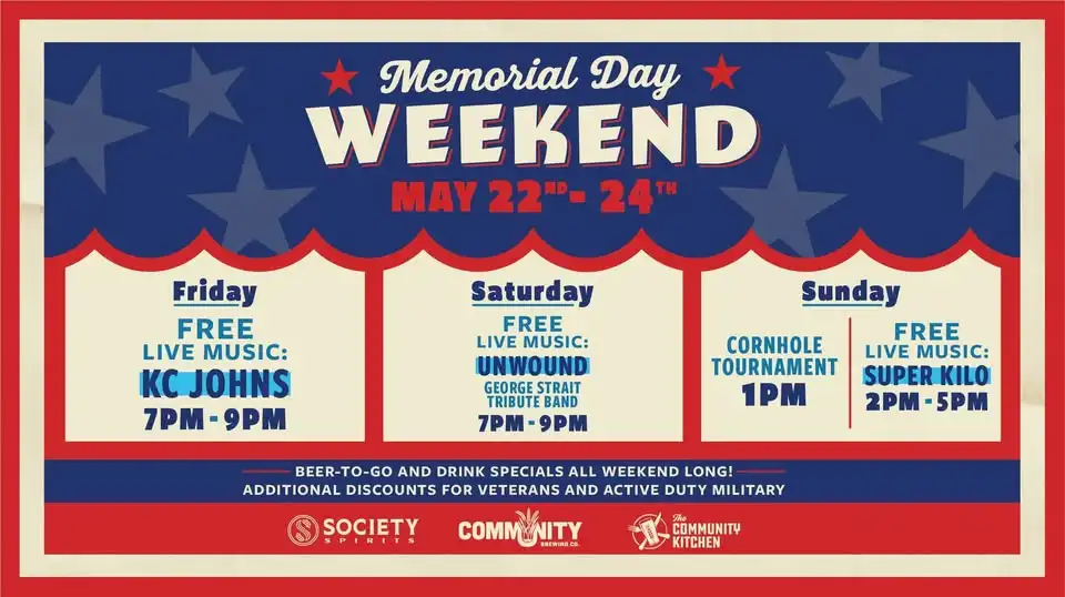 Memorial Day Weekend at Community Beer Co.