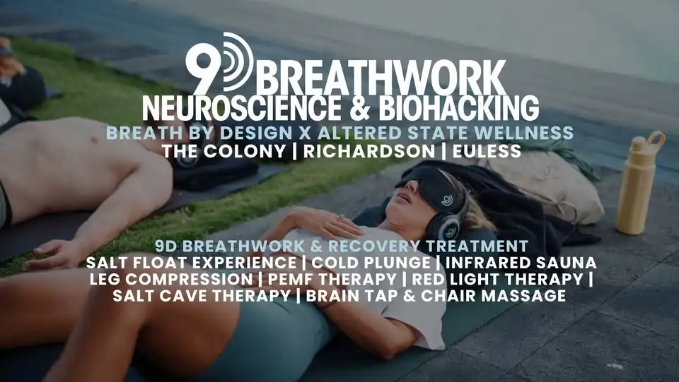 Nervous System Healing Series, 9D Breathwork + Cold Plunge + Salt Float + Infared Sauna + Red Light