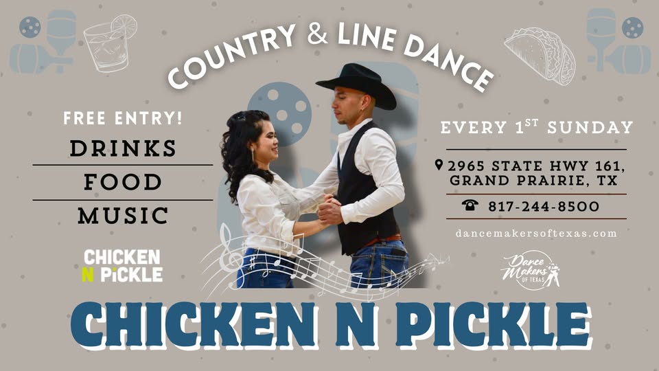 FREE Line Dance & Country Class with DanceMakers at Chicken N Pickle Grand Prairie