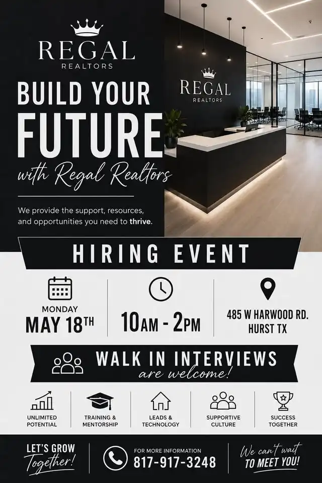 Regal Realtors Hiring Event