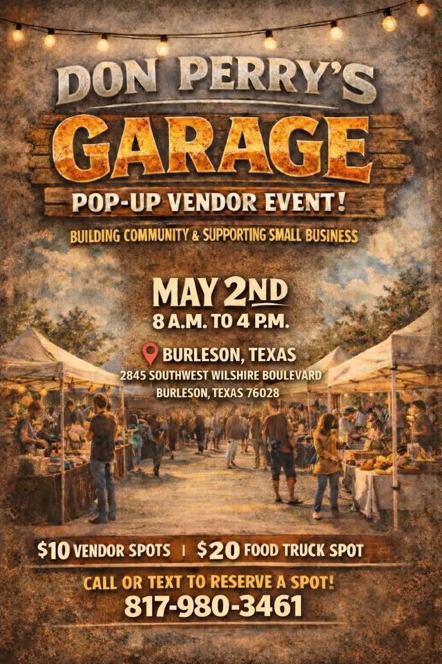 Don Perrys Garage Pop Up Event