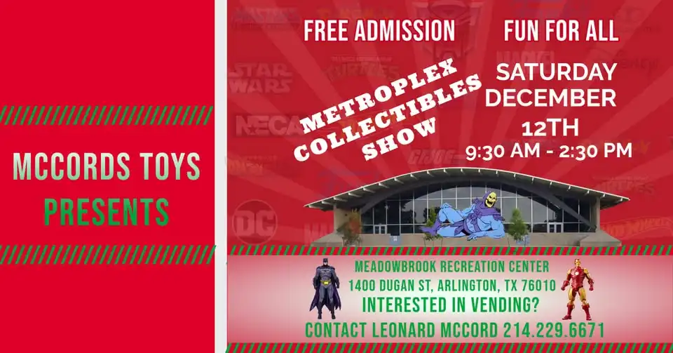 Metroplex Collectibles Show (SATURDAY, December 12th)