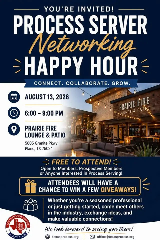 TPSA Process Server Networking Happy Hour