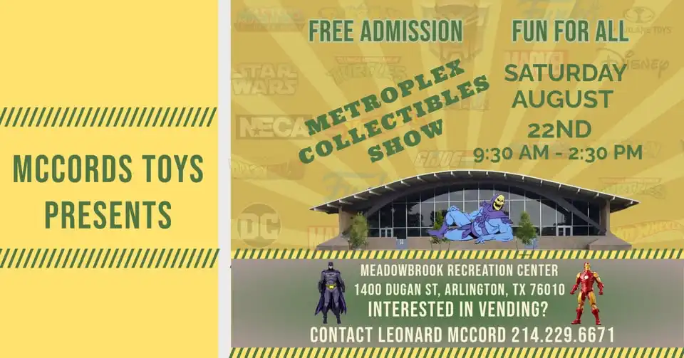 Metroplex Collectibles Show (SATURDAY, August 22nd)