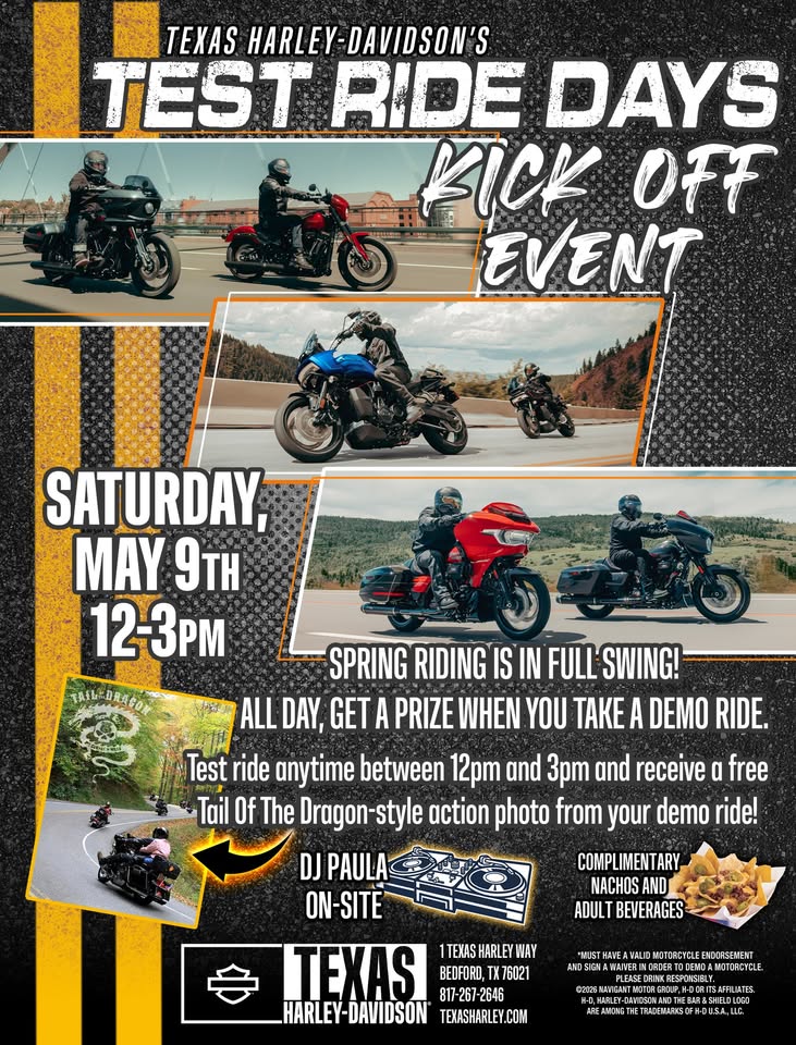 Test Ride Days Kick-Off!