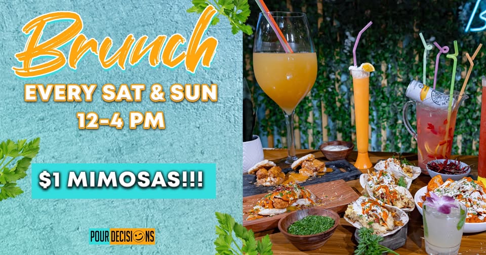Brunch! $1 Mimosas! Every Saturday & Sunday!