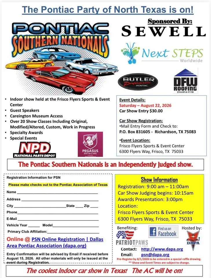 Pontiac Southern Nationals 2026
