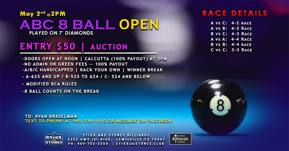 SAT 8 BALL OPEN