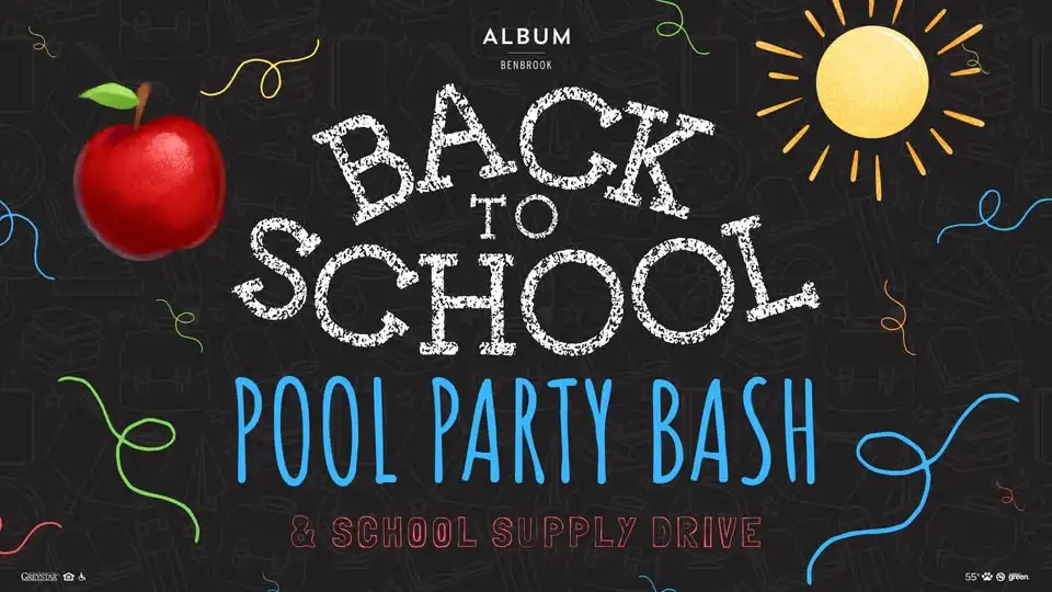 Back To School Supply Drive & Pool Party!