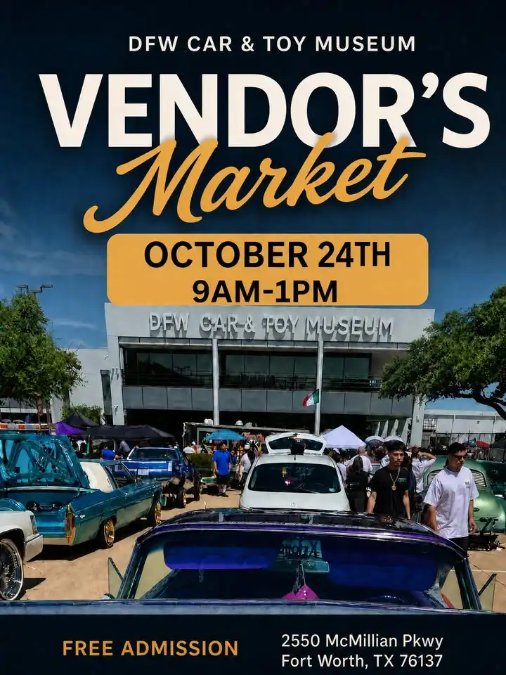 October Vendor's Market at the DFW Car & Toy Museum
