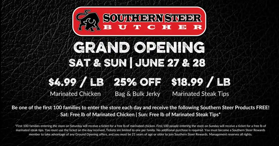 Southern Steer Butcher McKinney Grand Opening Event!