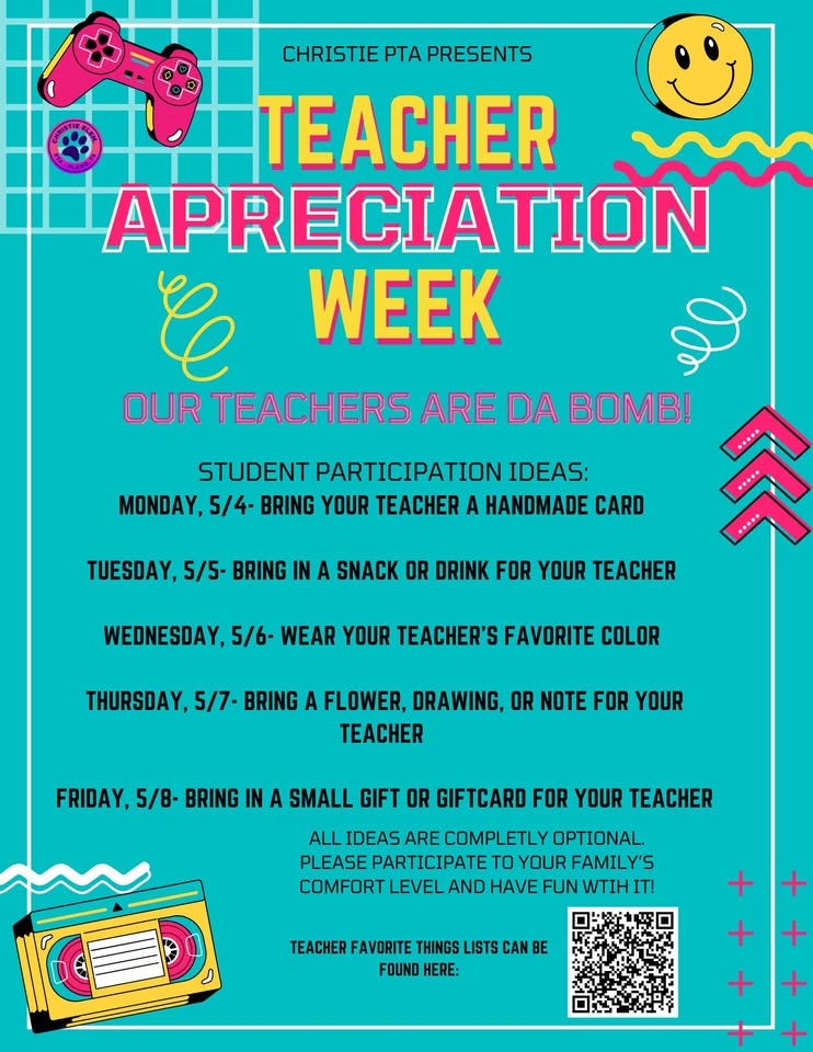 Teacher Appreciation Week!!!