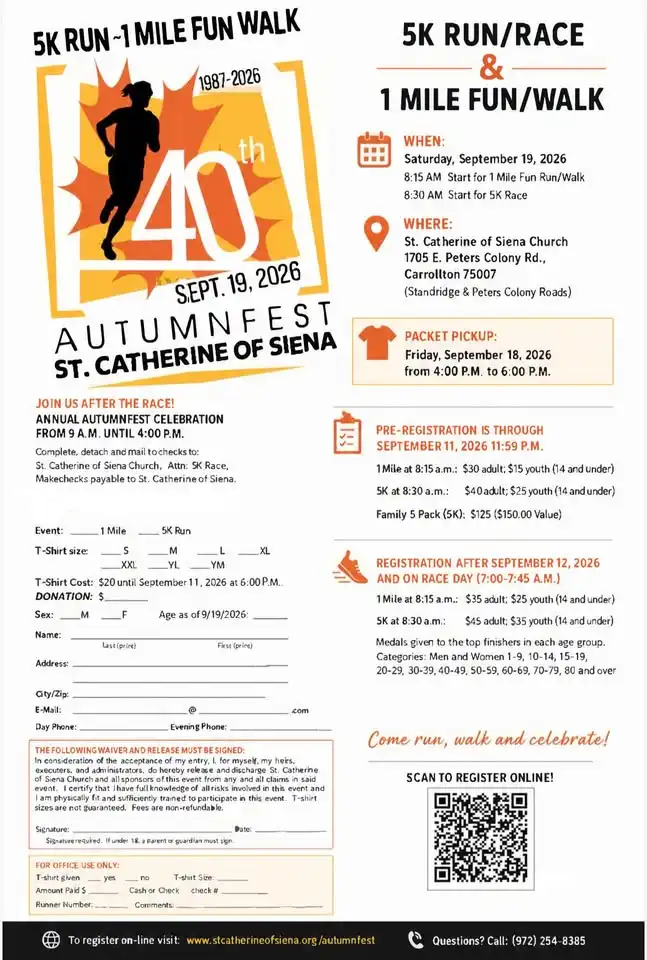 Autumnfest: 5K Race and 1 Mile Fun Fun