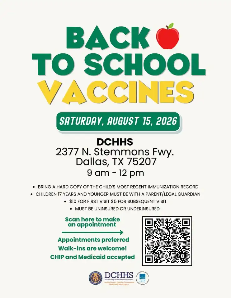 DCHHS Back to School Vaccines
