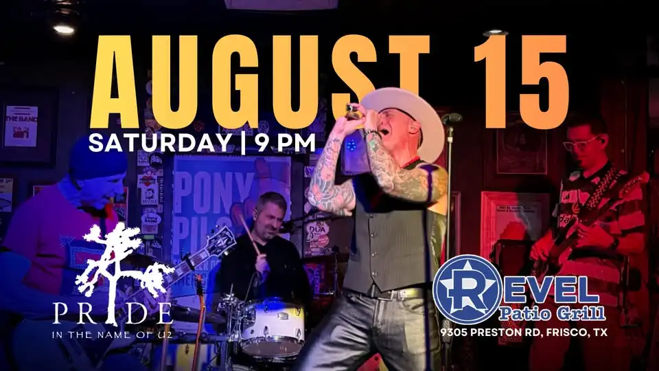 PRIDE IN THE NAME OF U2 live at Revel Patio Grill