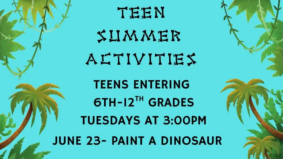 Teen Summer Activities- Dinosaur Painting Craft