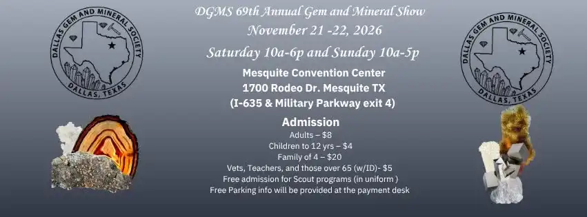 DGMS 69th Annual Gem and Mineral Show