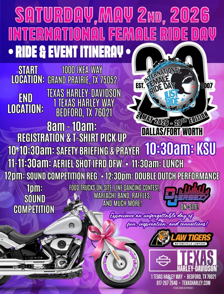 International Female Ride Day - 20th Edition!