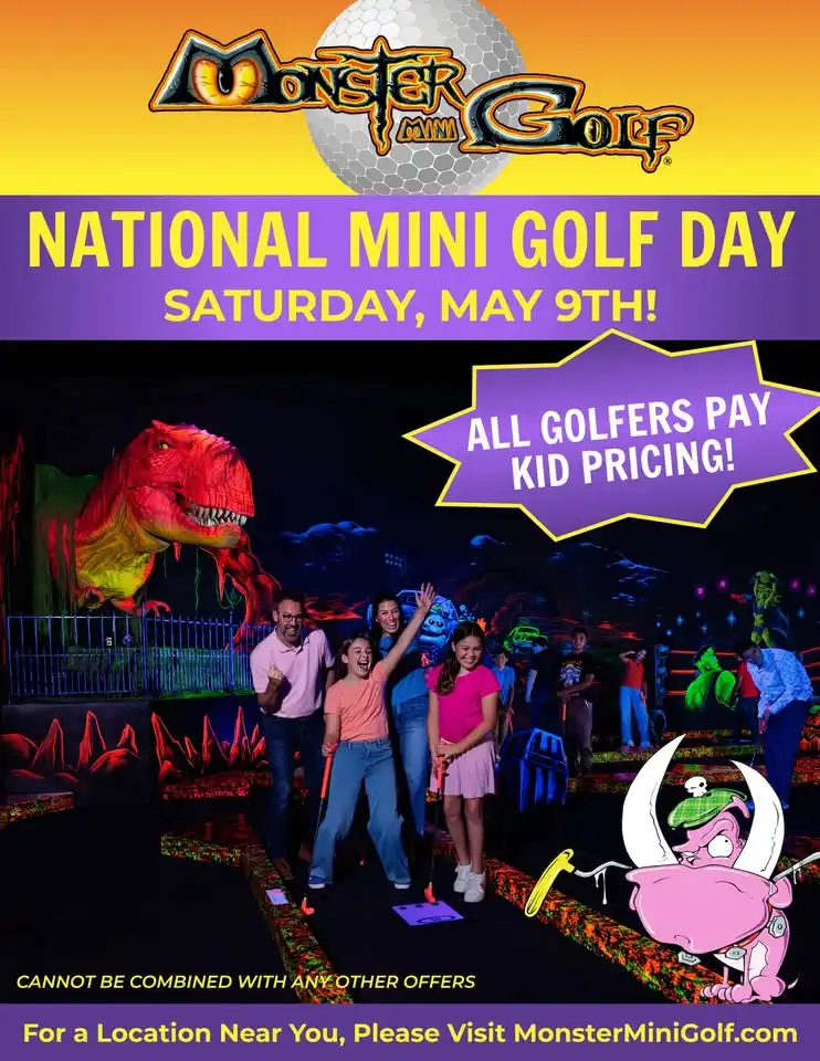 National Mini Golf Day: Youth Pricing All Day