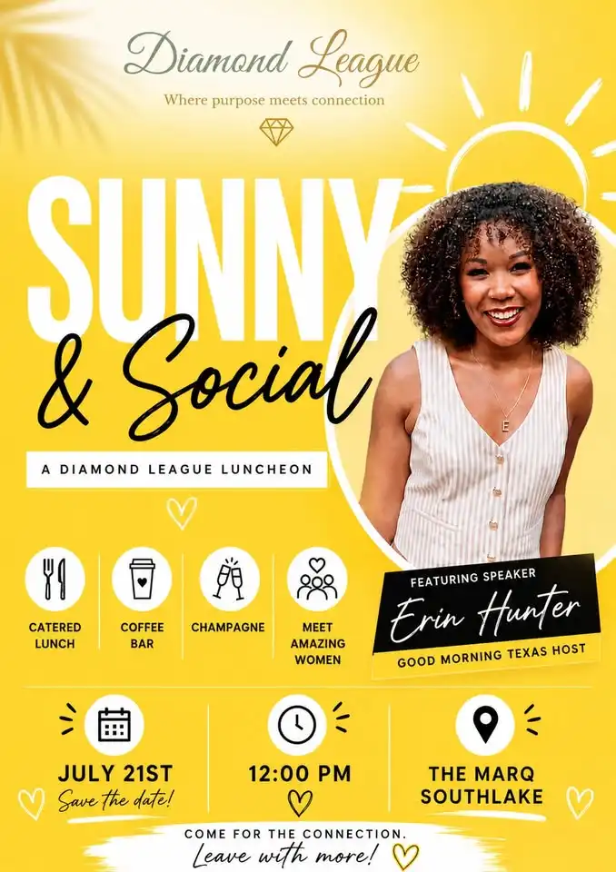 Sunny & Social July Diamond League Luncheon Featuring GMT Host Erin Hunter