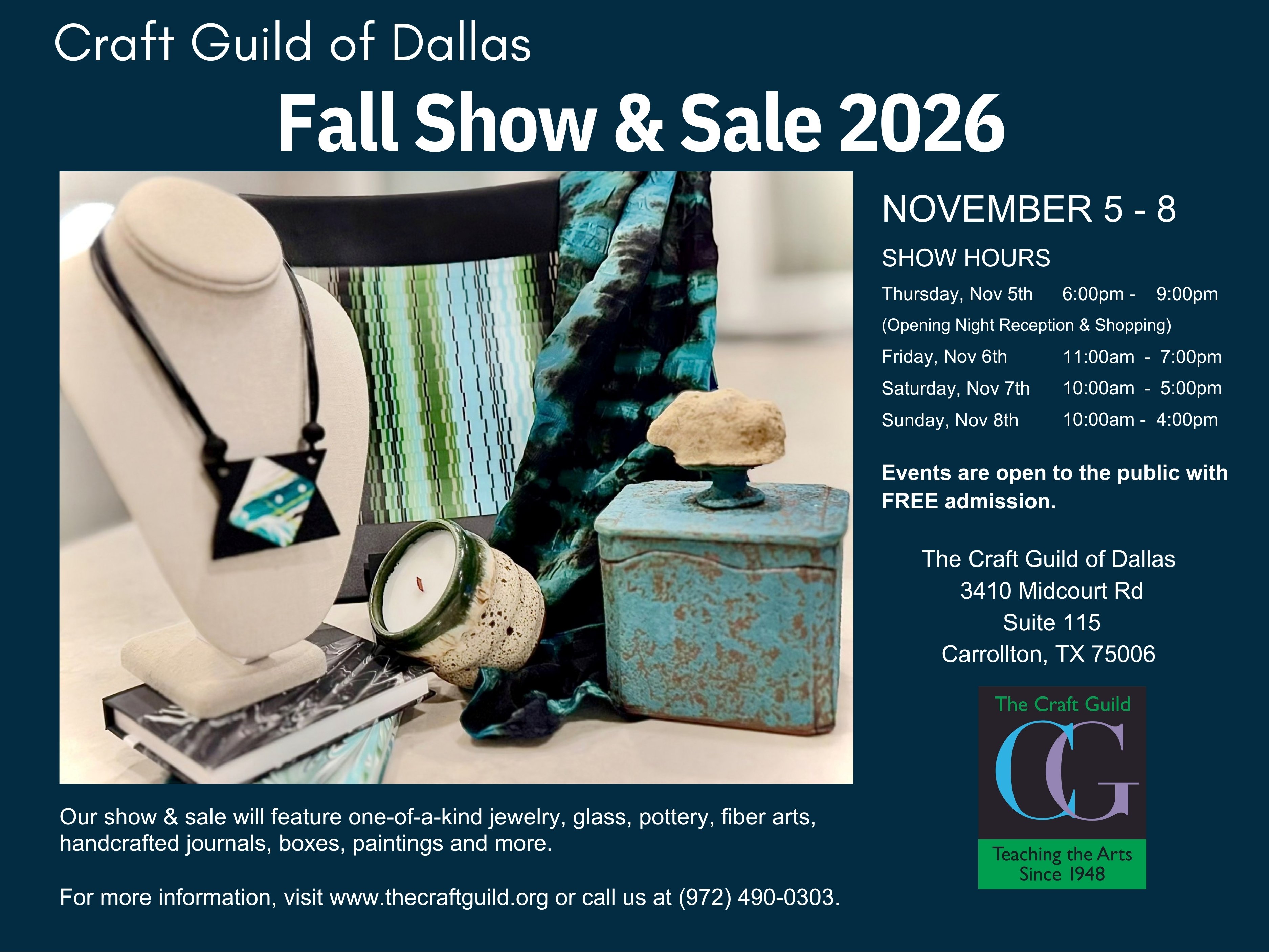 The Craft Guild Fall Art Show & Sale