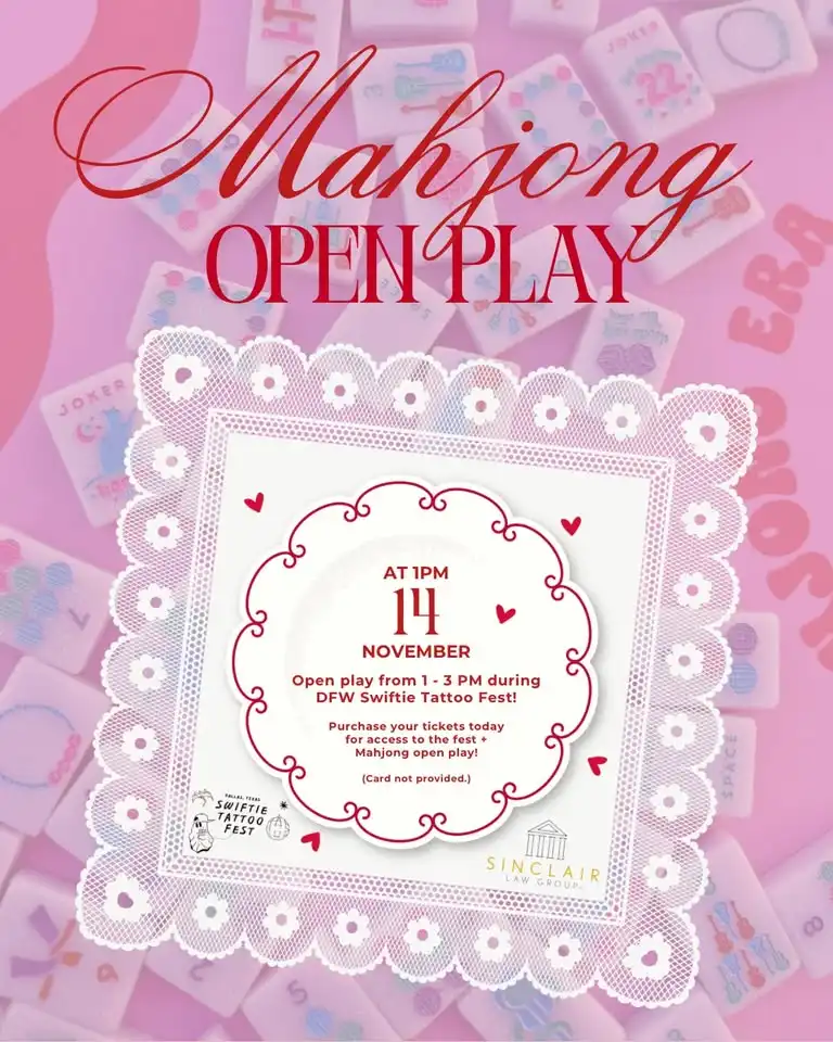 Mahjong Open Play x DFW Swiftie Tattoo Fest