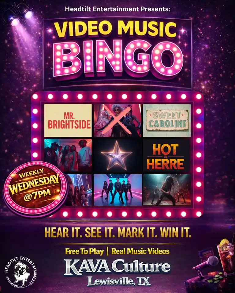 Video Music Bingo at Kava Culture - Lewisville