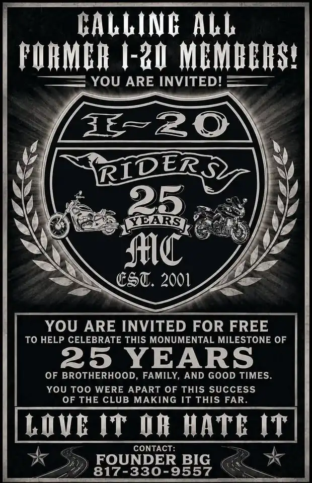 I-20 Riders 25th Anniversary