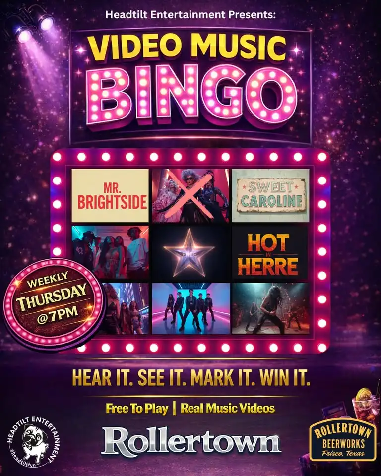 Video Music Bingo at Rollertown Beerworks