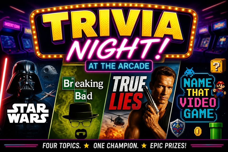 Wednesday Night Trivia - Win Prizes - Star Wars, True Lies, Breaking Bad!