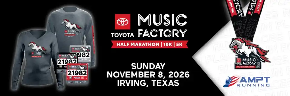 2026 Toyota Music Factory Half Marathon, 10K & 5K