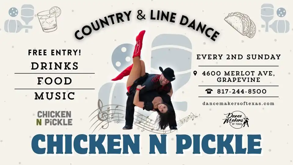 FREE Line Dance & Country Class with DanceMakers at Chicken N Pickle Grapevine