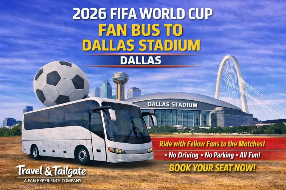 World Cup Semifinals Matchday Shuttle Fan Bus to Dallas Stadium