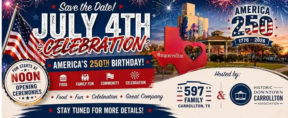 July 4th Celebration in Carrollton | America 250 at Post 597
