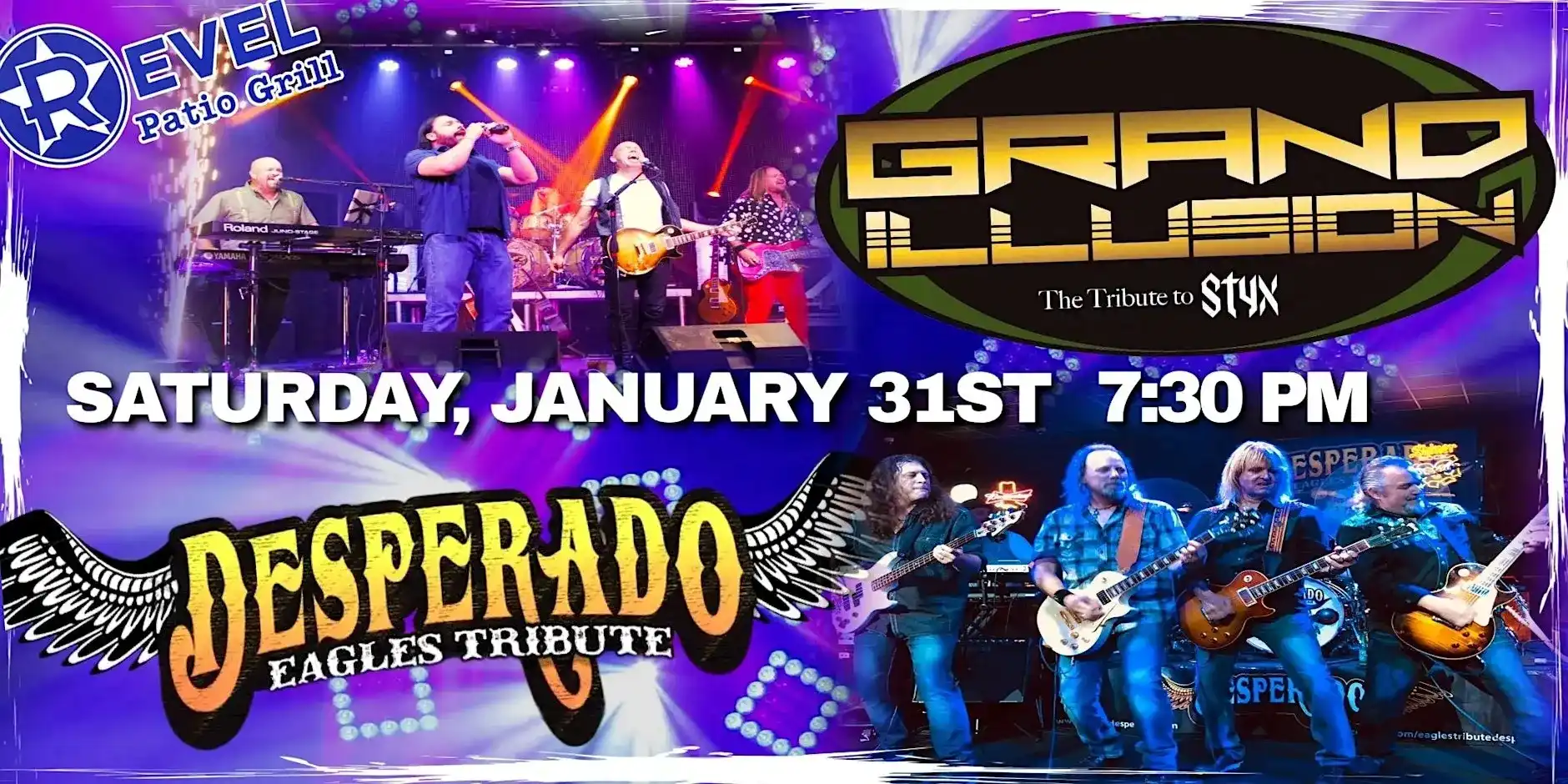 Desperado (Eagles Tribute) & Grand Illusion (STYX Tribute)