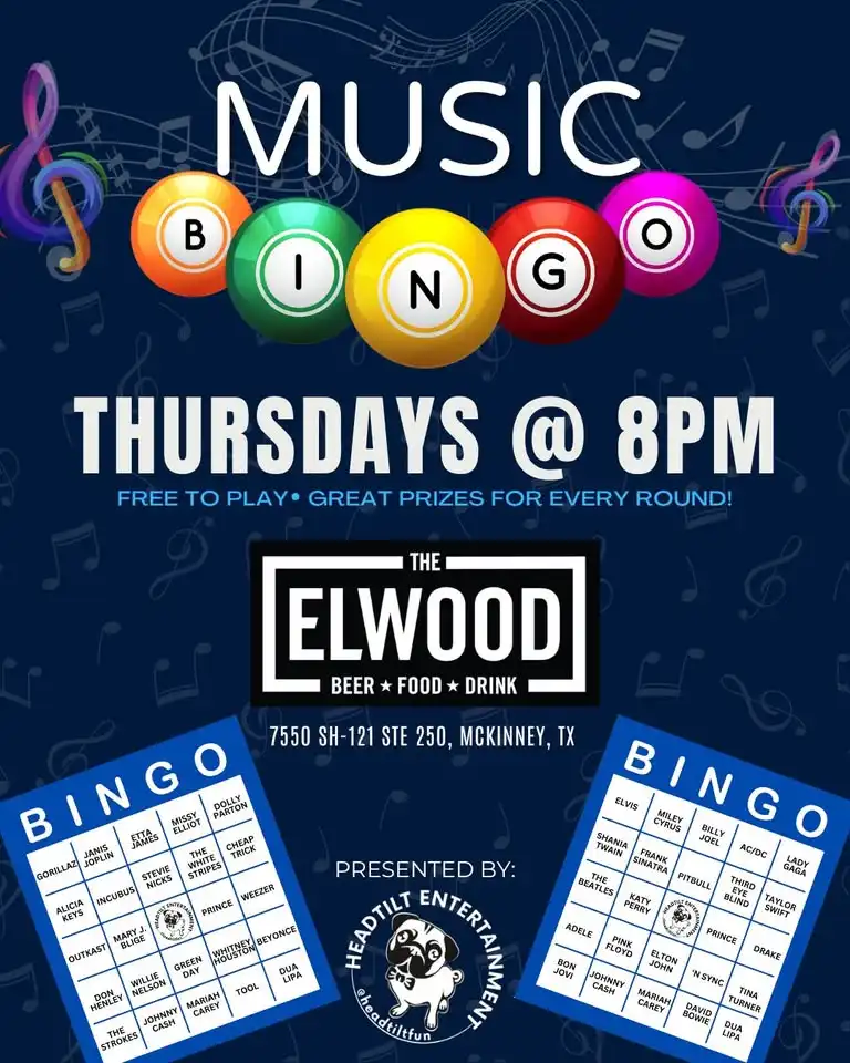 Music Bingo at The Elwood B.F.D