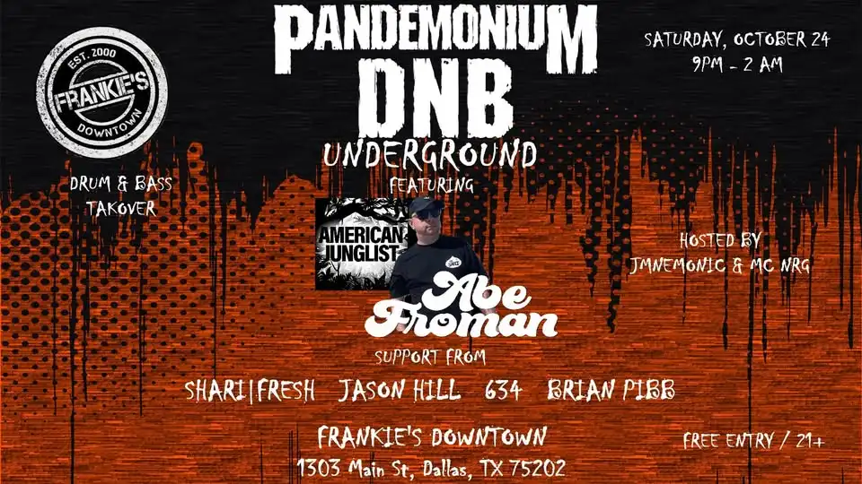 Pandemonium DNB Underground Monthly DNB Takeover