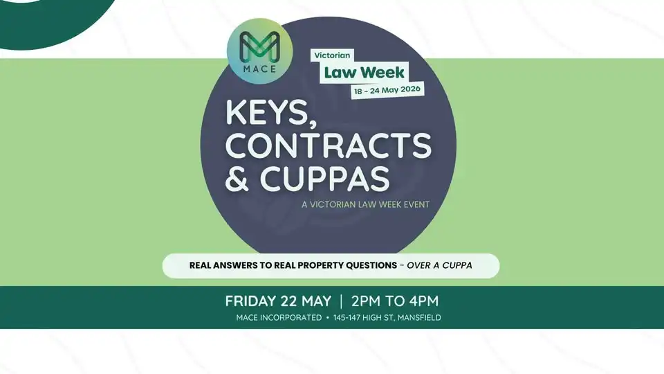 Keys, Contracts & Cuppas | Victorian Law Week @ MACE