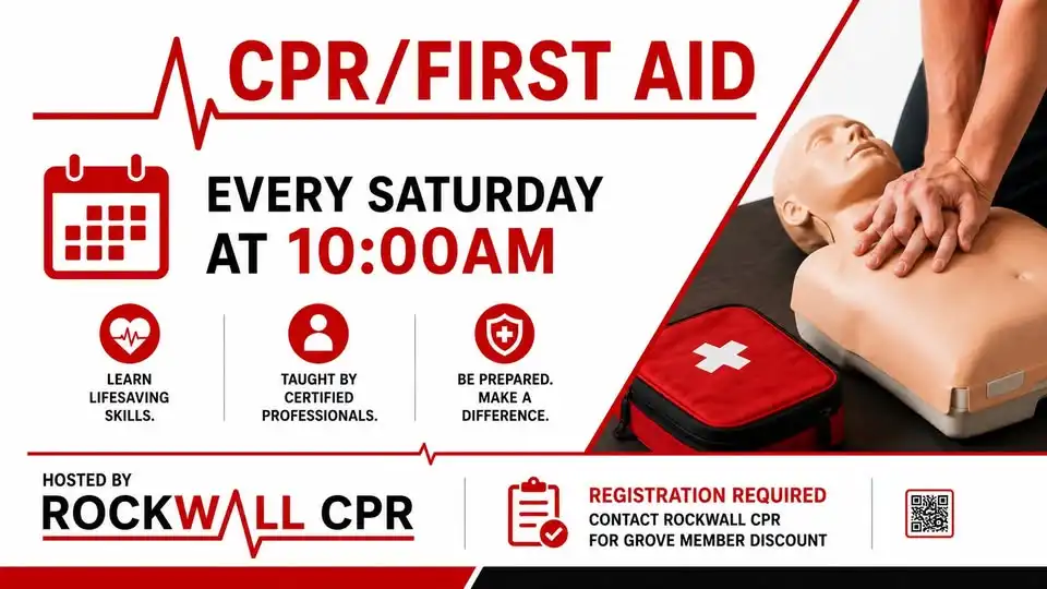 First Aid & CPR Training Every Saturday