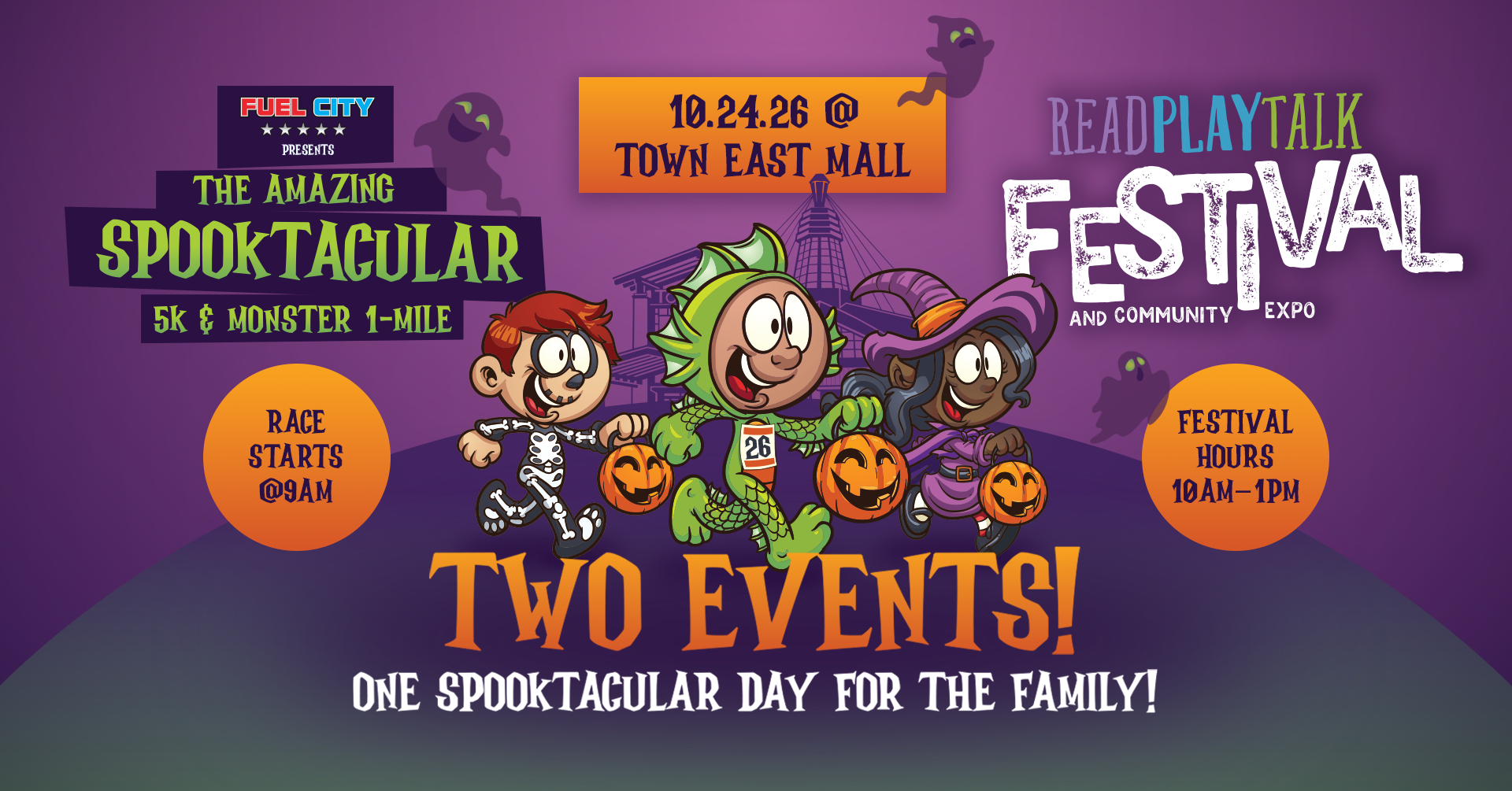 The Amazing Spooktacular 5K & Monster 1-Mile & Read Play Talk Festival