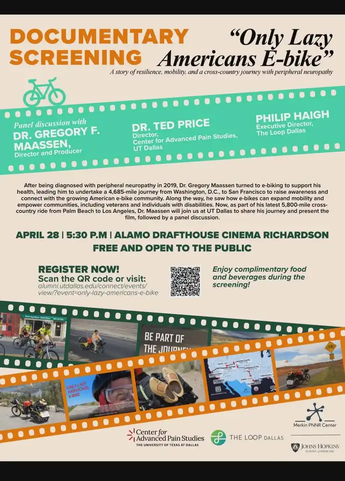 E-bike documentary at Alamo Drafthouse - Richardson