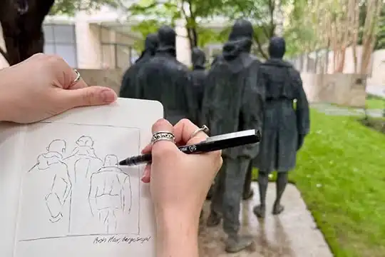 Sketching Tour of Bruce Nauman: Identical