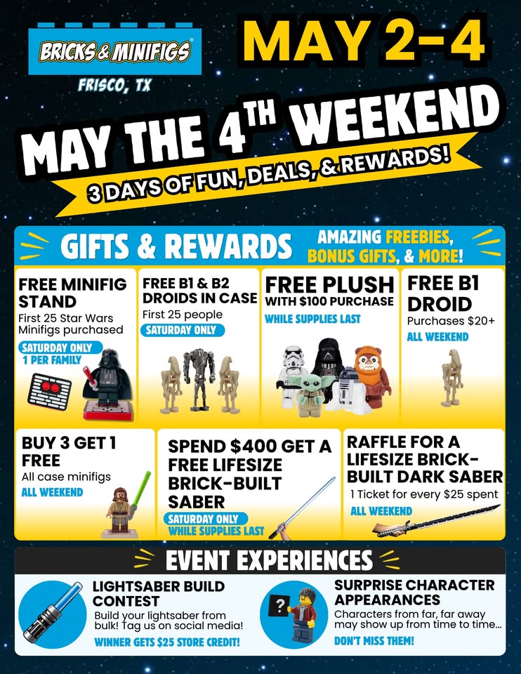 May the 4th Celebration at Bricks & Minifigs
