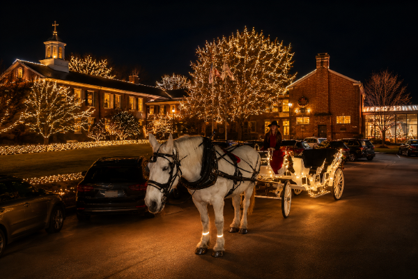 Highland Park Christmas Carriage Tours by Sacred Spur