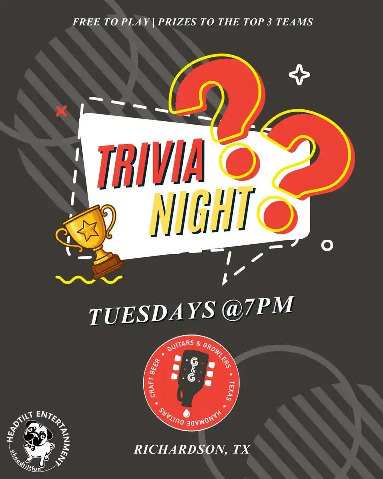 Trivia at Guitars & Growlers Richardson
