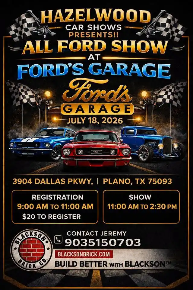 All Ford Show at Ford’s Garage Plano!