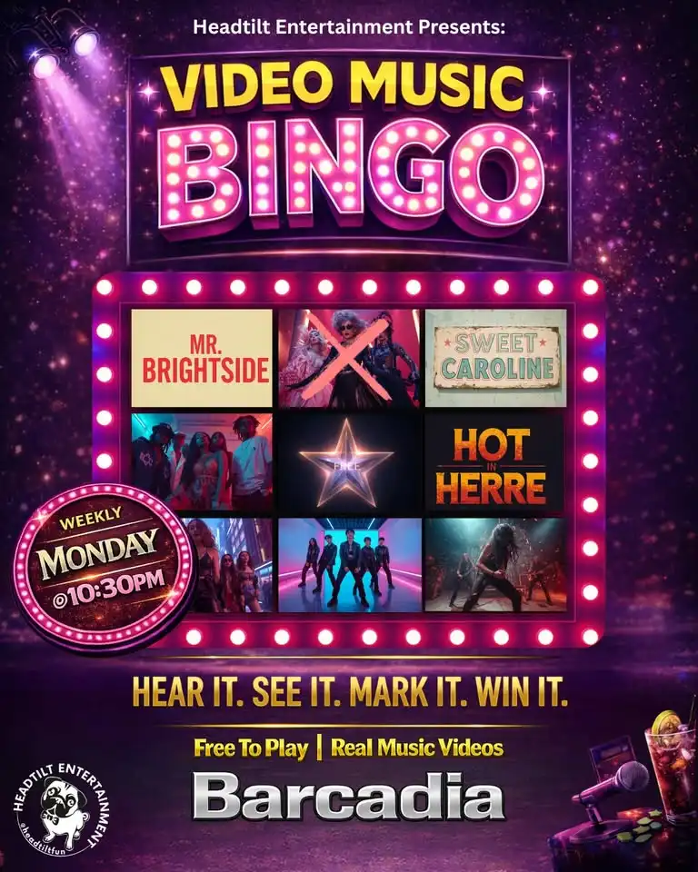 Video Music Bingo at Barcadia - Dallas