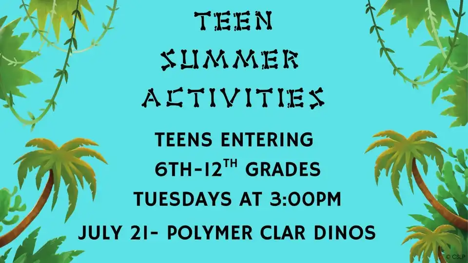 Teen Summer Activities- Polymer Clay Dinos