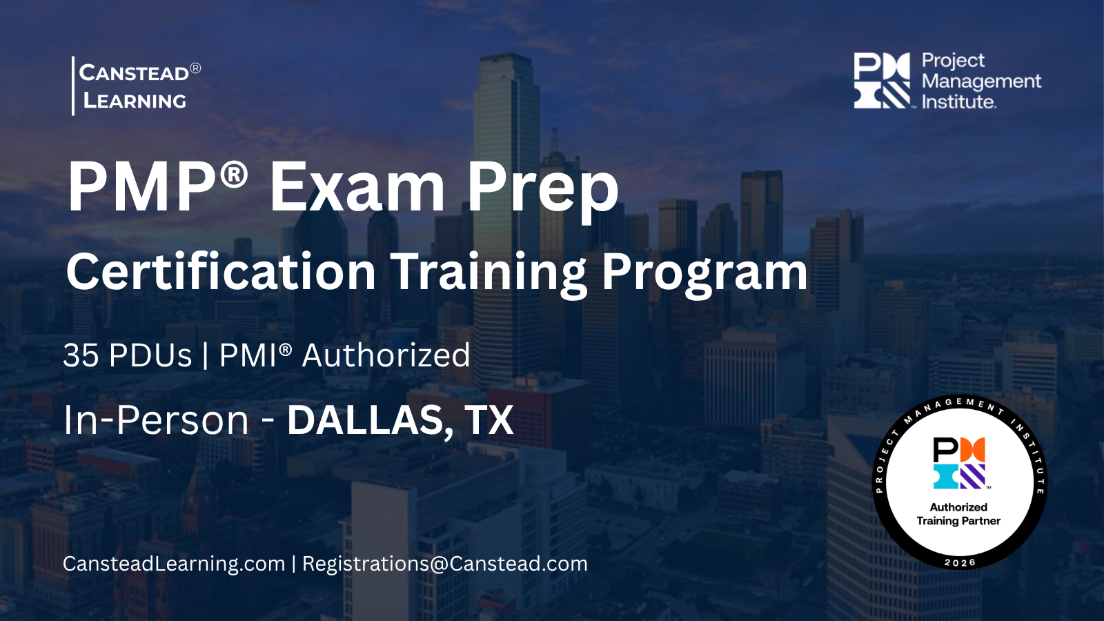 PMP® Certification Training in Dallas