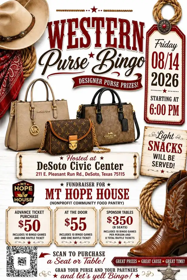 Purse Bingo! (Western Theme)👢👛